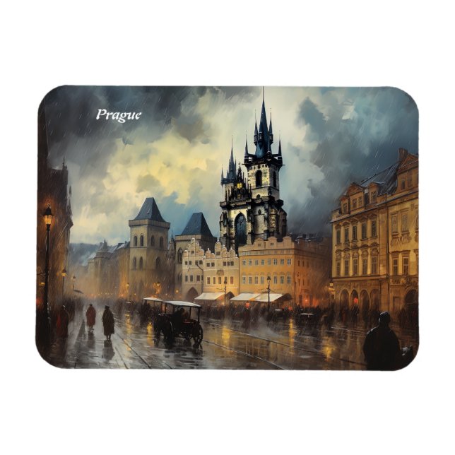 Prague Czech Republic Magnet (Horizontal)