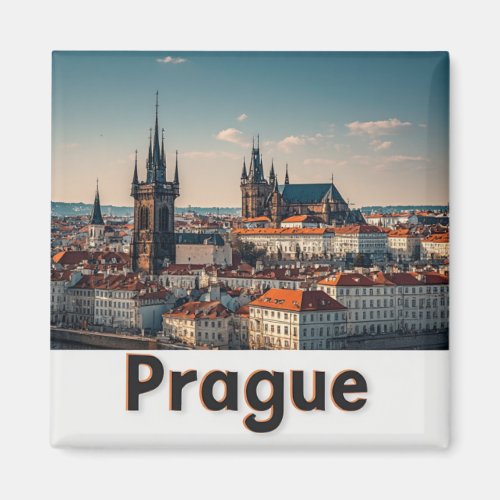 Prague Czech Republic Old Town Travel Keepsake 🗺️ Magnet