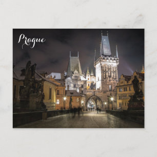 Prague Czech Republic Old Town Travel Photo Postcard