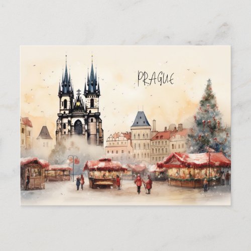 Prague Czech Republic Postcard