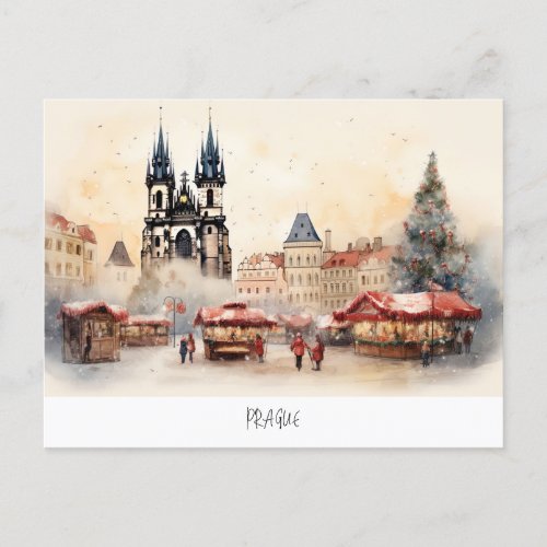 Prague Czech Republic Postcard