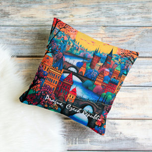 Prague Czech Republic  Throw Pillow