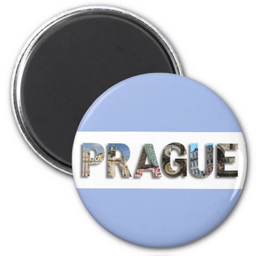 Prague Czech Republic Travel Photo Magnet