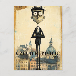 Prague Czech Republic Travel Postcard