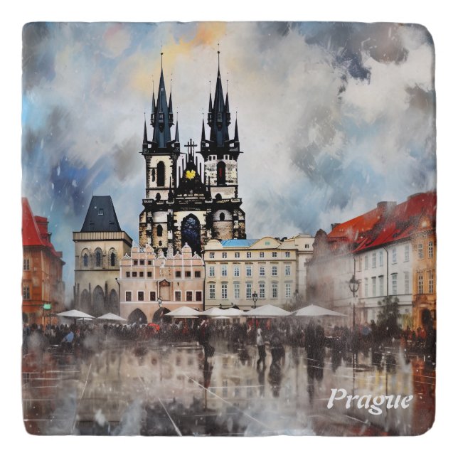  Prague, Czech Republic Trivet (Front)