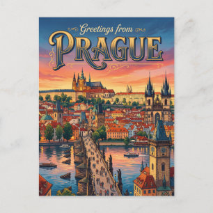 Prague Czechia Postcard