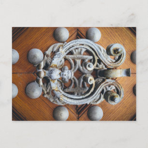 Prague Door Knocker Postcard