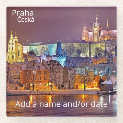 Prague Glass Cosster Glass Coaster