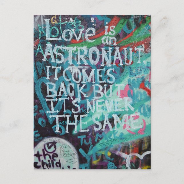 Prague Graffiti Postcard (Front)