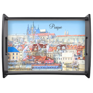 Prague in Pastel Serving Tray