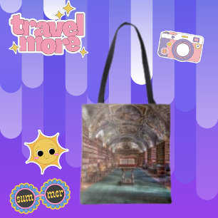 Prague Library Modern Monastery Photo Tote Bag