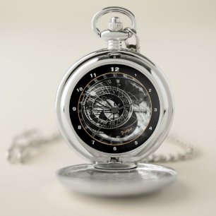 Prague Magic Orloj & Timeless Astronomical Clock   Pocket Watch