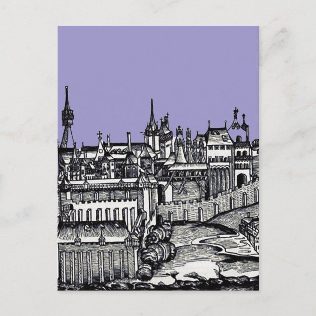 Prague medieval capital of Czech Republic Postcard (Front)