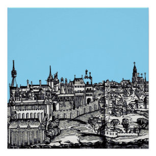 Prague medieval capital of Czech Republic Poster
