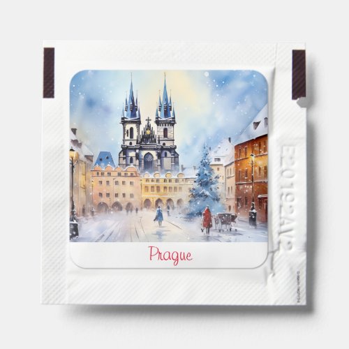 Prague night in Czech Republic Hand Sanitizer Packet