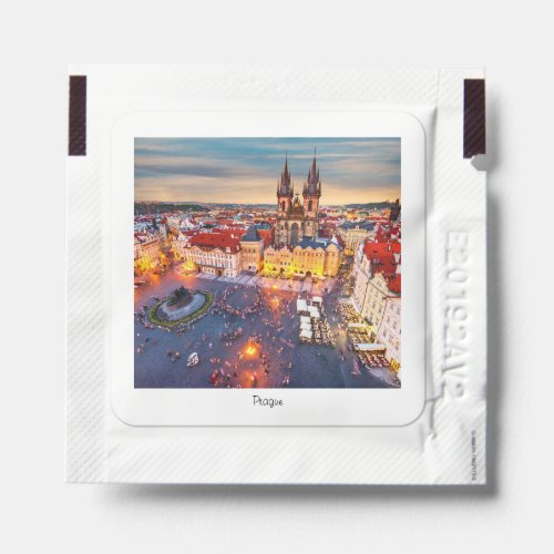 Prague night in Czech Republic Hand Sanitizer Packet