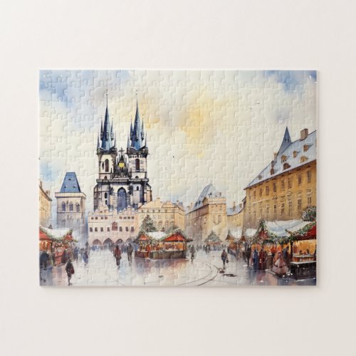  Prague night in Czech Republic Jigsaw Puzzle