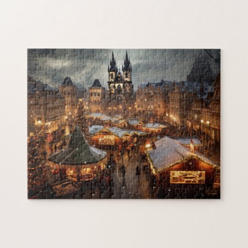  Prague night in Czech Republic Jigsaw Puzzle