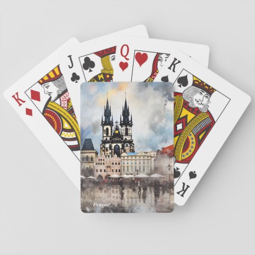  Prague night in Czech Republic Playing Cards