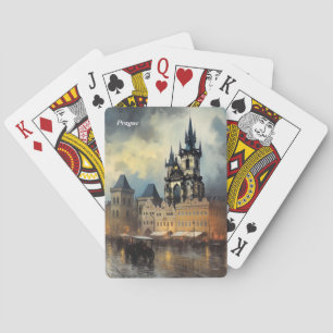  Prague night in Czech Republic Poker Cards