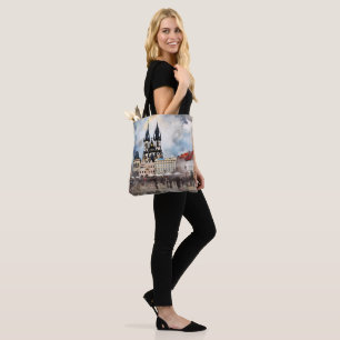 Prague night in Czech Republic Tote Bag