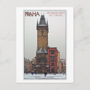 Prague - Old Town Hall Postcard