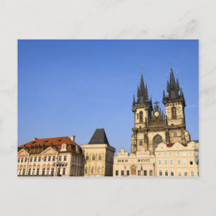 Prague Old Town in Czech Republic Postcard