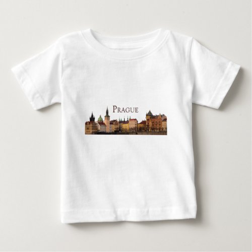 Prague Old Town Skyline Baby T_Shirt