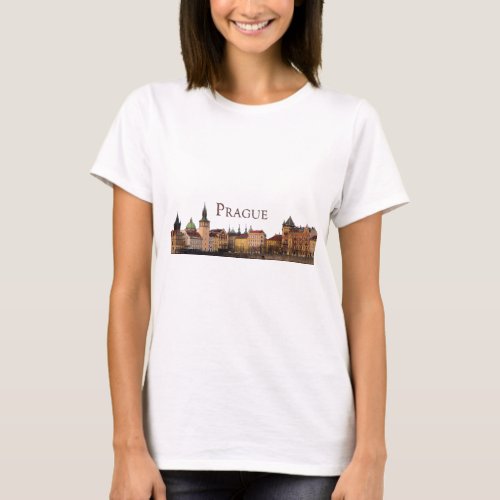 Prague Old Town Skyline T_Shirt