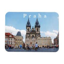 Prague. Old Town Square and Tyn Church.