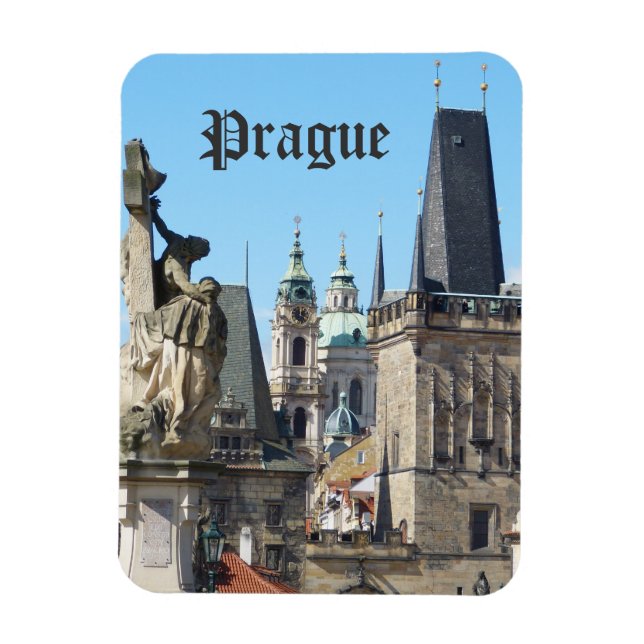 Prague, Old Town Square, Rooftops Magnet (Vertical)