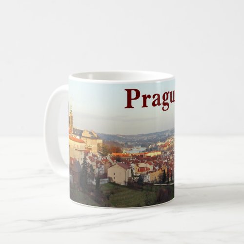 Prague panorama coffee mug