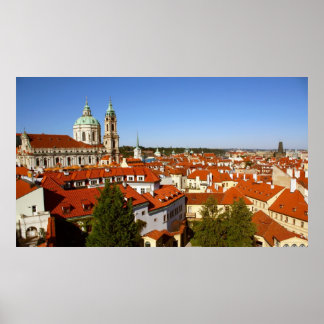Prague panorama poster