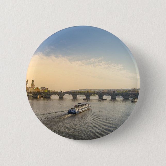 Prague Pinback Button (Front)