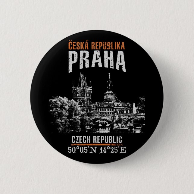 Prague Pinback Button (Front)