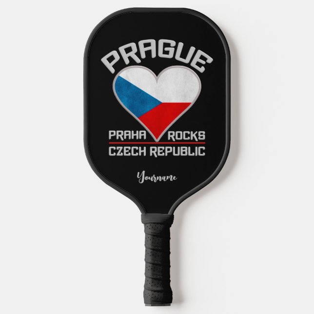 Prague / Praha custom name Pickleball Paddle (Front)