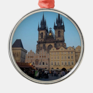 Prague Praha Czech Republic Old Town Square Metal Ornament