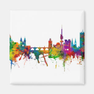 Prague (Praha) Czech Republic Skyline Magnet