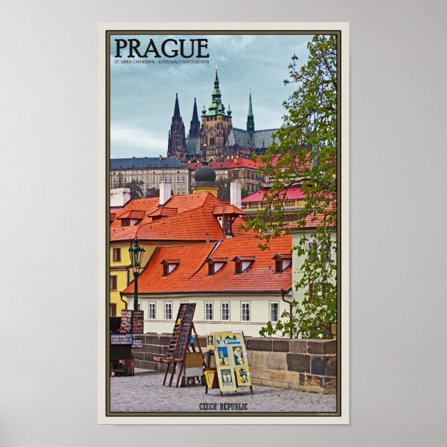 Prague - St Vitus Cathedral Poster (Front)
