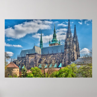 Prague - St.Vitus Cathedral Poster
