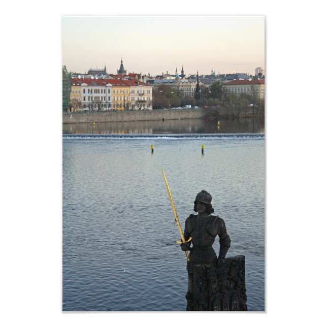 Prague statue photo print (Front)