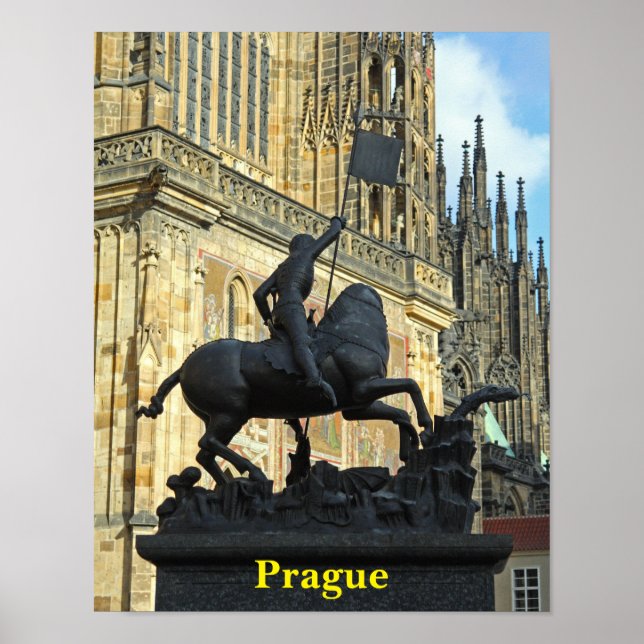 Prague statue poster (Front)