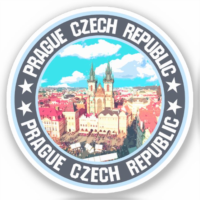 Prague                                             sticker (Front)