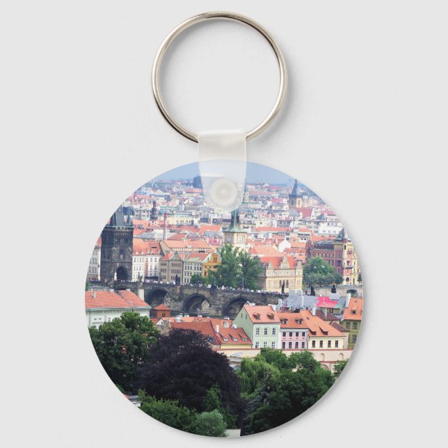 Prague View Keychain (Front)