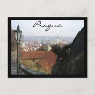 prague view postcard