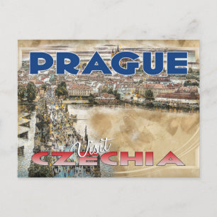 Prague, Visit Czechia... Postcard