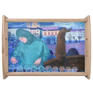 Prague Water Glass Artist Tray