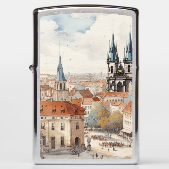 Prague Zippo Lighter (Front)