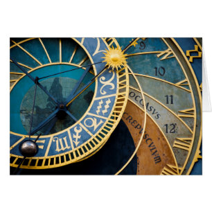 Prague's Astronomical and Zodiac Clock Cards