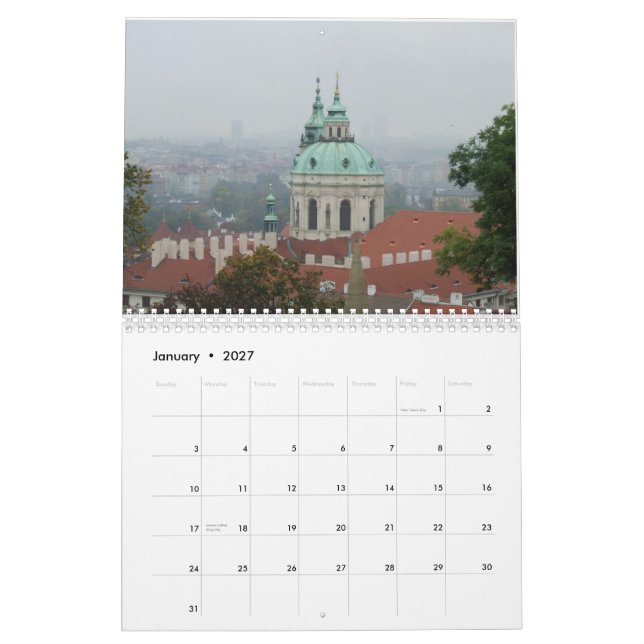 Praha 2013 Photography Calendar (Jan 2027)